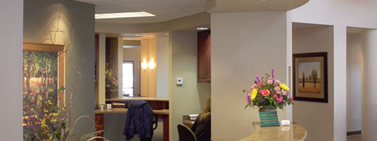 front of dental office Dental office tenant improvements